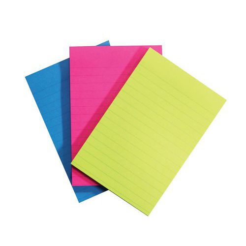 Post-it Sticky Righe 102 101x152 mm Colori assortiti,
