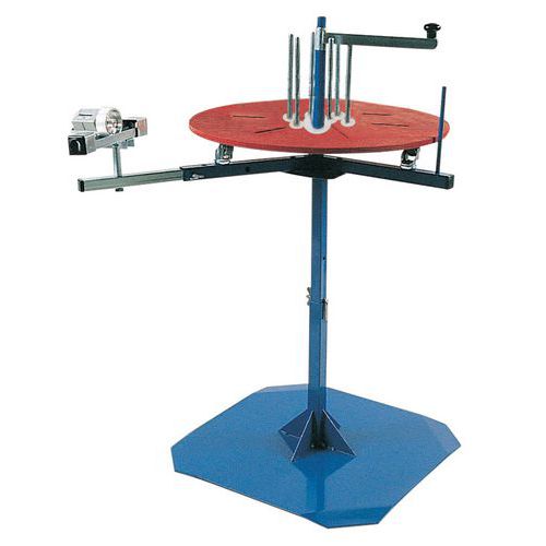 Avvolgitore con contametri modello su piedi 1 ripiano diam. = 800 mm,