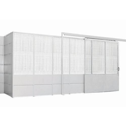 Divisorio 1/2 Griglia h 2500mm Larg=1000mm Bianco,