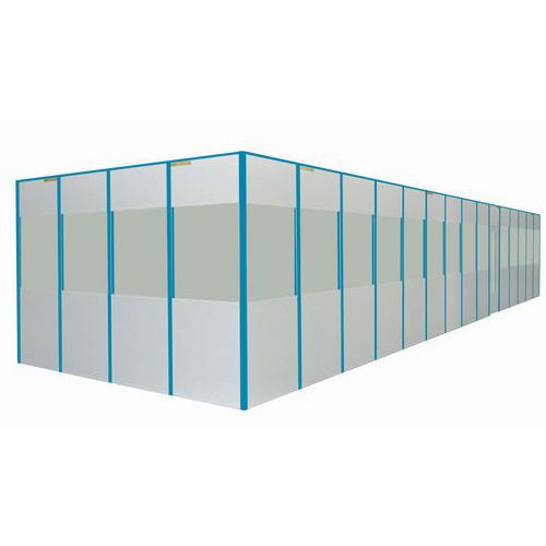 Pannello Mel.Vetro Larg.: 1M alt.3.030M Colore Bianco,