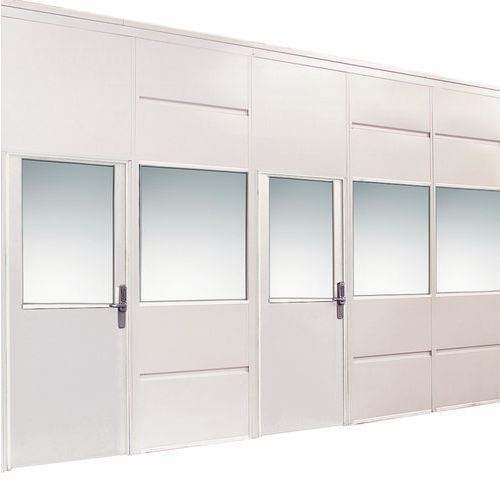 Divisorio 1/2 Vetrato h 2500mm Larghezza=500mm Bianco,