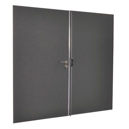 PortaA Doppio Battente Piena 2500X2 RIS ANTHRACITE,