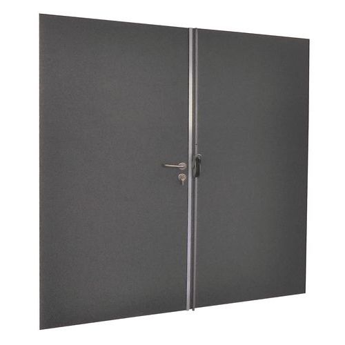 Porta A Doppio Battente Piena 3000X2 RIS ANTHRACITE,