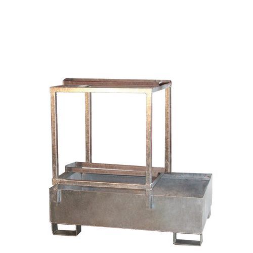 Contenitore Di Ritenzione 220 L Galvanizzato 890X1240X1260,