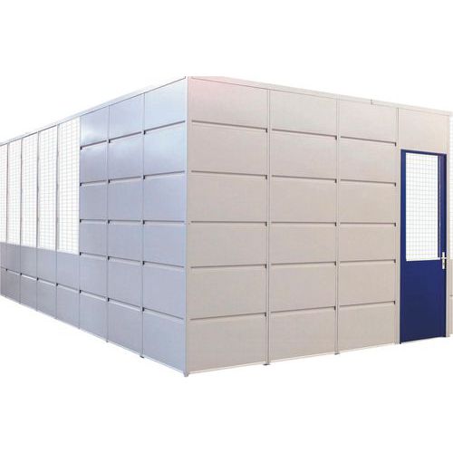 Porta A Doppio Battente Lamier aH=3000Mm Larg= 2 000Mm Blue,