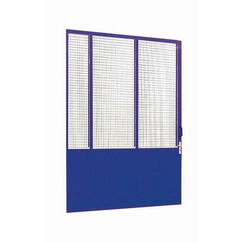 Porta Scorrevole In Lamiera H=3000Mm Larg=2 000Mm Blue,