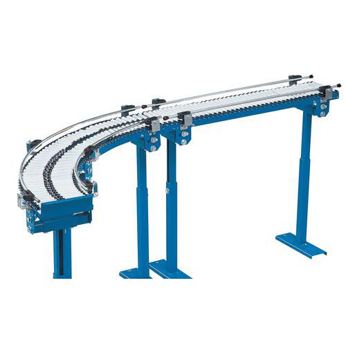 Elem.Ricurvi 90° Dotati Di Rulli Plastica L=200 P=4,