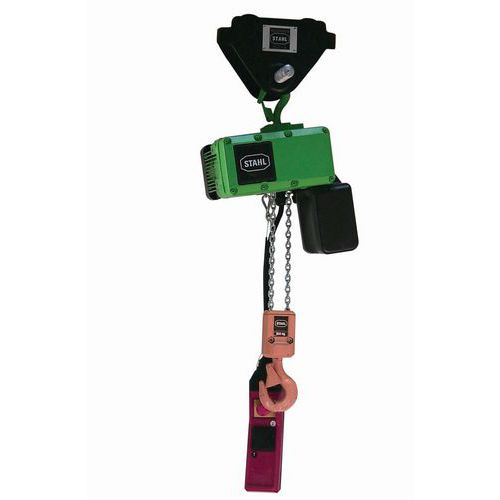 Paranco elettrico su carrello - 2 bracci - 2 velocità di sollevamento 500 kg,