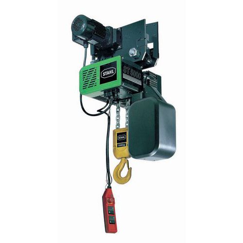 Paranco elettrico con gancio - 1 braccio - 2 velocità - Portata 1600 kg,