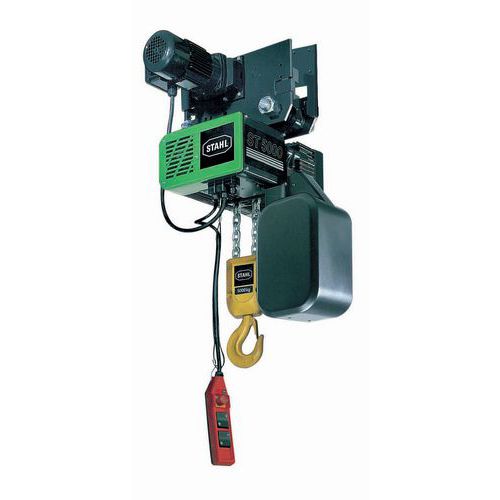 Paranco elettrico con gancio - 2 bracci - 2 velocità - Portata 2000 kg,