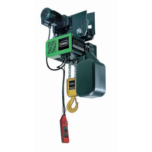 Paranco elettrico con gancio - 2 bracci - 2 velocità - Portata 5000 kg,