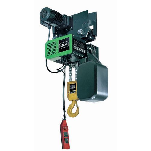 Paranco elettrico su carrello manuale - 1 braccio - 2 velocità 1600 kg,
