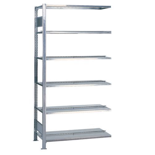 Scaffalatura successiva 1 lato Aristo-Clip 2000x300x1000 grigio,