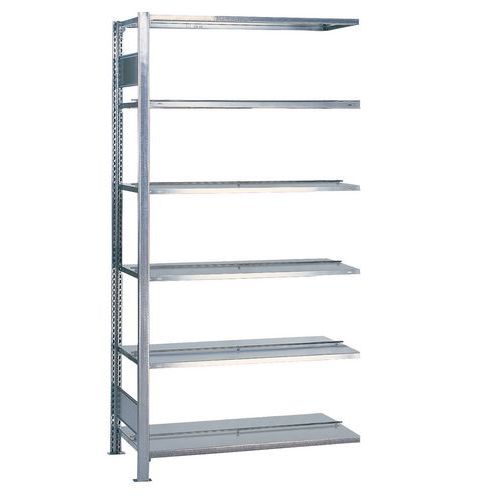 Elemento successivo bifronte 1800x1000x600 - 5 livelli - Nero/grigio chiaro,