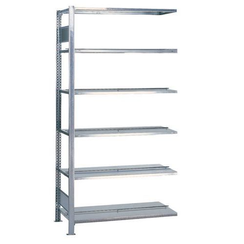 Elemento successivo bifronte 2000x750x600 - 6 livelli - Nero/grigio chiaro,