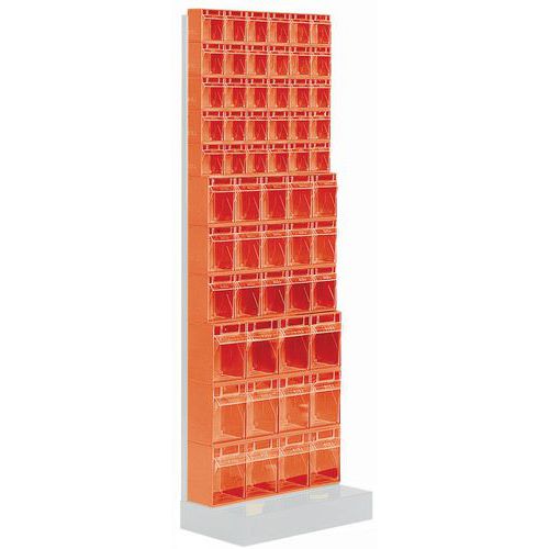 Supporto 1,75M +Contenitori Madia colore:rosso,