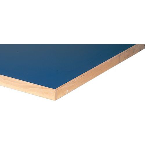 Ripiano per banco blu - Larghezza: 200 cm - Mat.: formica,