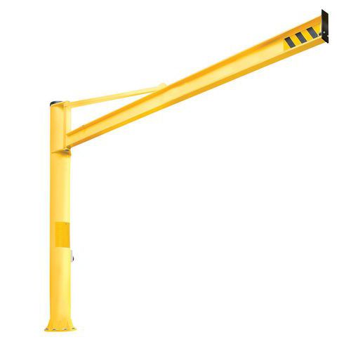 Gru A colonna con braccio triangolare P=250Kg, 2M,