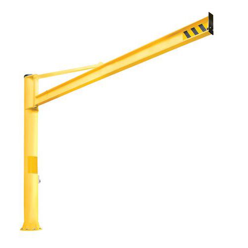 Gru A colonna con braccio triangolare P=250Kg, 4M,