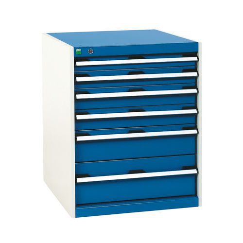 Armadio Da Officina A Più Cassetti H:2 X 7 Prof:65,