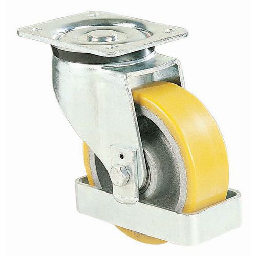 Rotella girevole P=500 kg D=160 battistrada poliuretano,