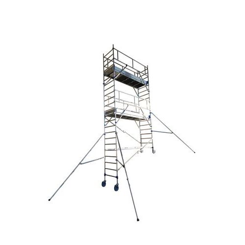 trabattello alluminio Totem 2, altezza 3 m, lunghezza pavimento 250,