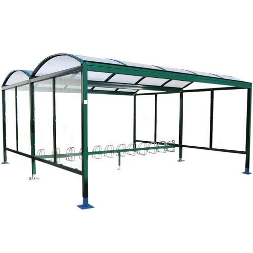 Riparo per biciclette Giant verde mod. doppio L tot.: 5,