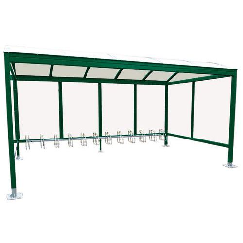 Riparo per biciclette Giant verde senza rivestimento L tot.: 5,