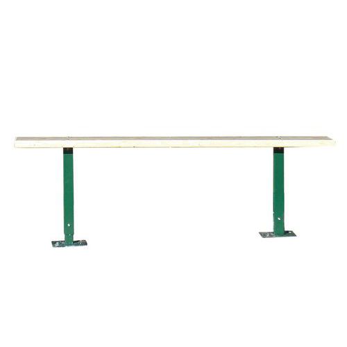 Riparo per fumatori di base - Seduta in legno - verde L tot.: 1,8,