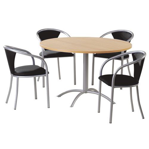 Kit conferenza Laser - Col. rip.: grigio - Seduta L: 45 cm,