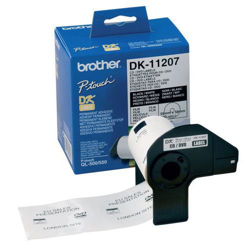 Nastro Brother Dk Colore Bianco 23 mm x 23 mm,