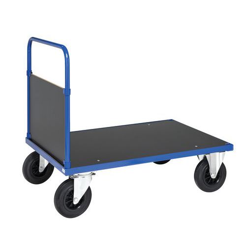 Carrello 1 sponda acciaio blu 1.200 x 800 x 900 mm Portata 5,