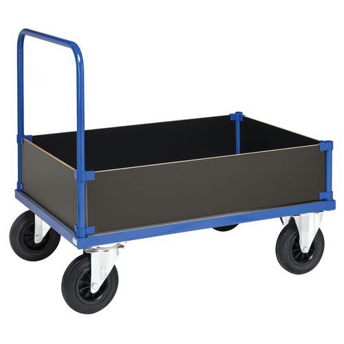 Carrello 4 sponde basse 1200x8 00x900mm Portat a 500Kg,
