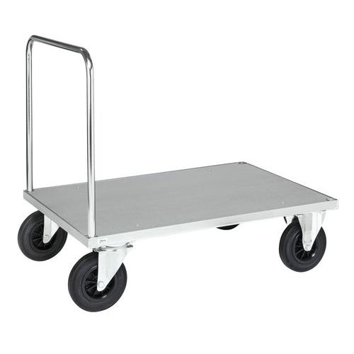 Carrello con impugnatura 1200x 800x900mm Porta ta 500Kg,