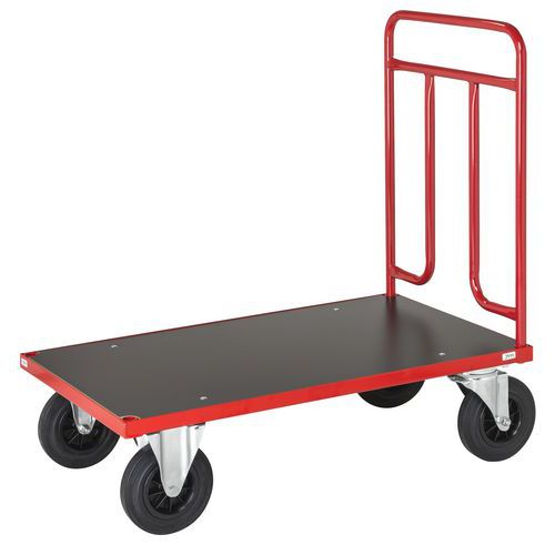 Carrello 1 sponda rosso 1200x7 00x1000mm Porta ta 500kg,