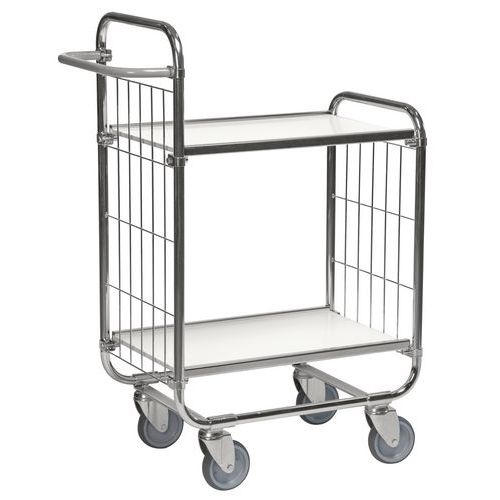 Carrello galv. 2 ripiani 1395x 470x1120mm Port ata 250Kg,