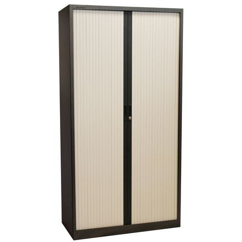 Armadio con ante a serranda Manutan 195X100X45 cm Antr./Grigio,