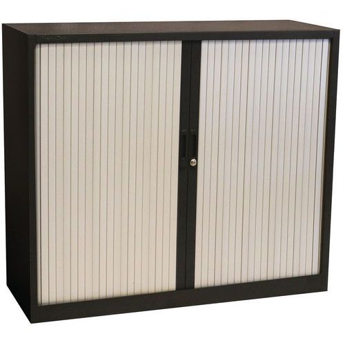 Armadio con ante a serranda Manutan 105X120X45 cm Antr./Grigio,