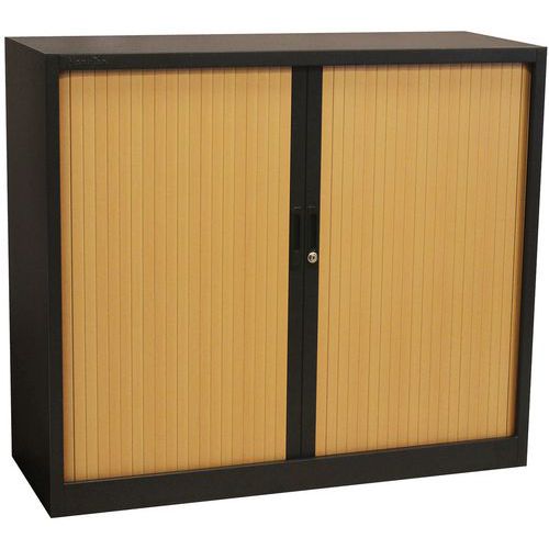 Armadio con ante a serranda Manutan 105X120X45 cm Antr./Faggio,