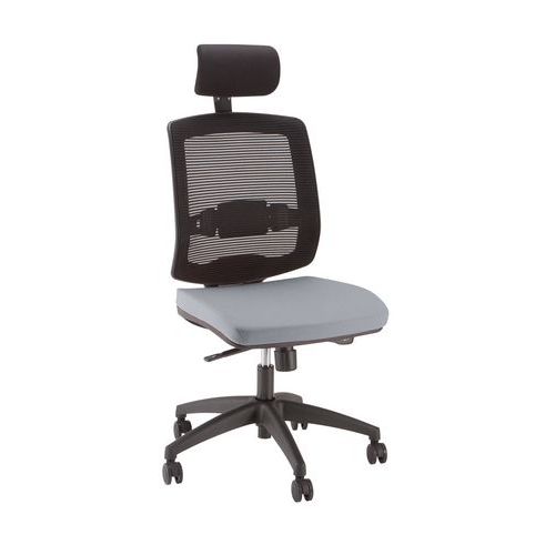 SEDIA DA UFFICIO NEW MALICE CON POGGIATESTA GRIGIO,