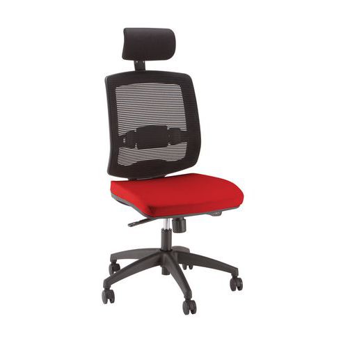 SEDIA DA UFFICIO NEW MALICE CON POGGIATESTA ROSSO,