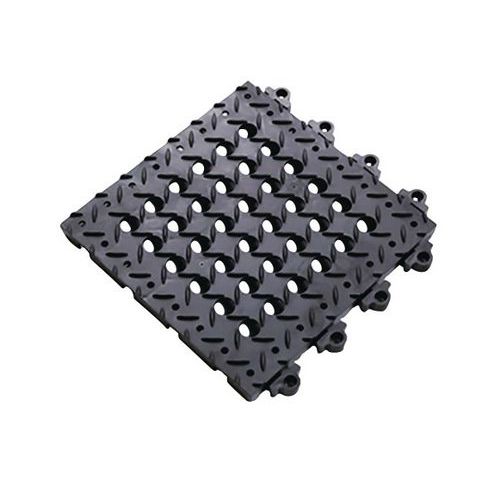 Griglia antifatica forata - Nero - 300x300x25 mm,