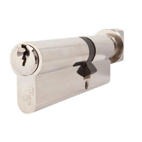 Cilindro universale europeo a pulsante 35x35mm in nichel,