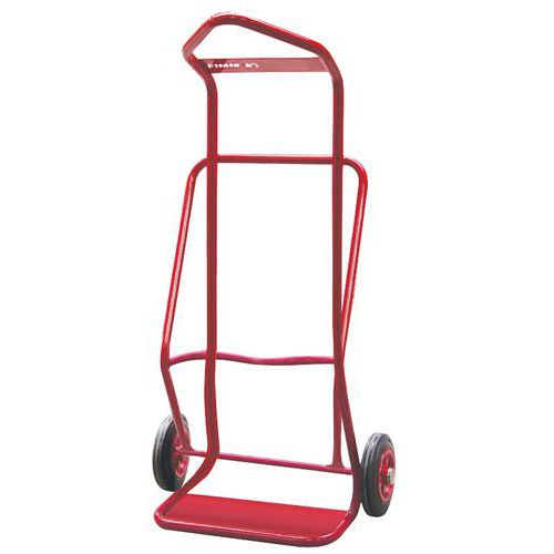 Carrello portabombole imbracabile in acciaio 100 kg - Ruote in gomma,