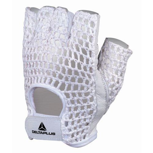 Muffola in fiore d'agnello dorso in cotone bianco taglia 08,