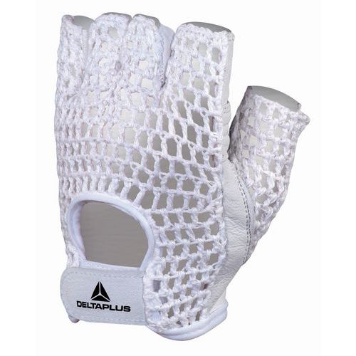 Muffola in fiore d'agnello dorso in cotone bianco taglia 10,