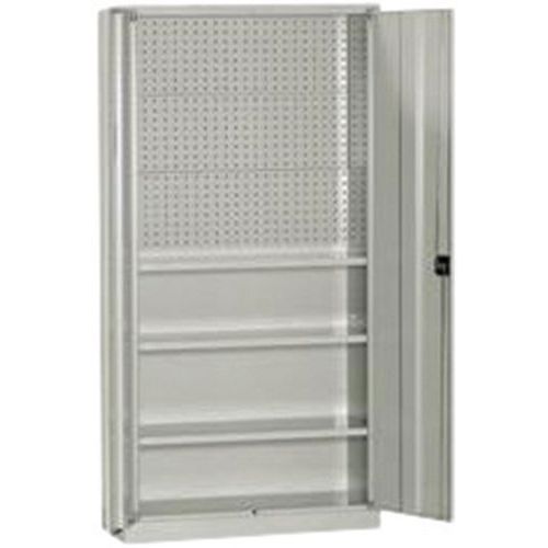 Armadio 1000x400x2000H con ante e pannelli in lamiera forata,