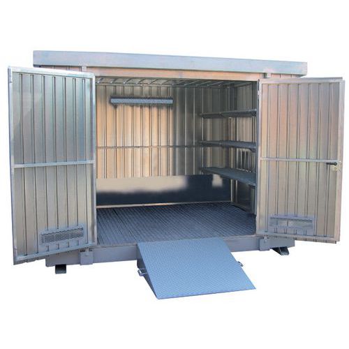 Modul container Antideflagrant e zincato-in bl u,