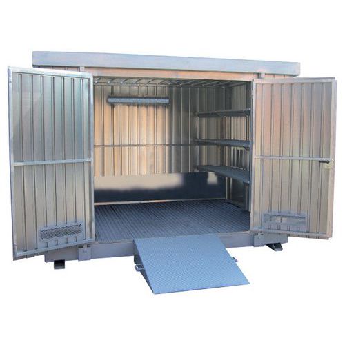 Modul container Zincato-vernic e blu,