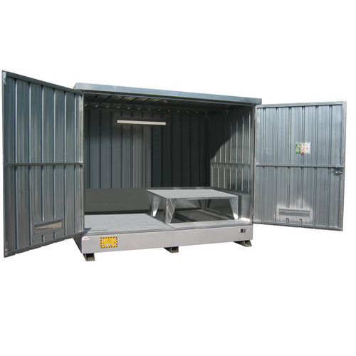 Deposito cisternette Zincato-v ernice blu,